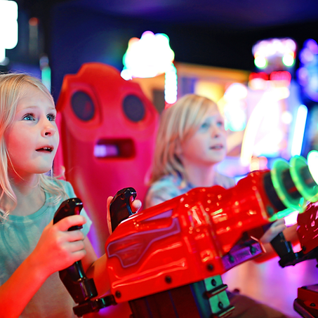 Family entertainment center in Watertown CT featuring kids activities, arcade games, and birthday parties