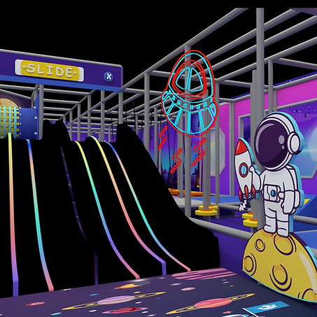 Indoor playground in Watertown CT with soft play, laser tag, and arcade at Galaxy Zone